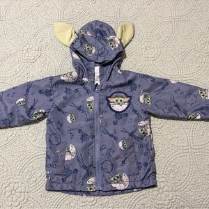 Star Wars Grogu Baby Yoda Hooded Puffer Jacket Toddler Boys 2T